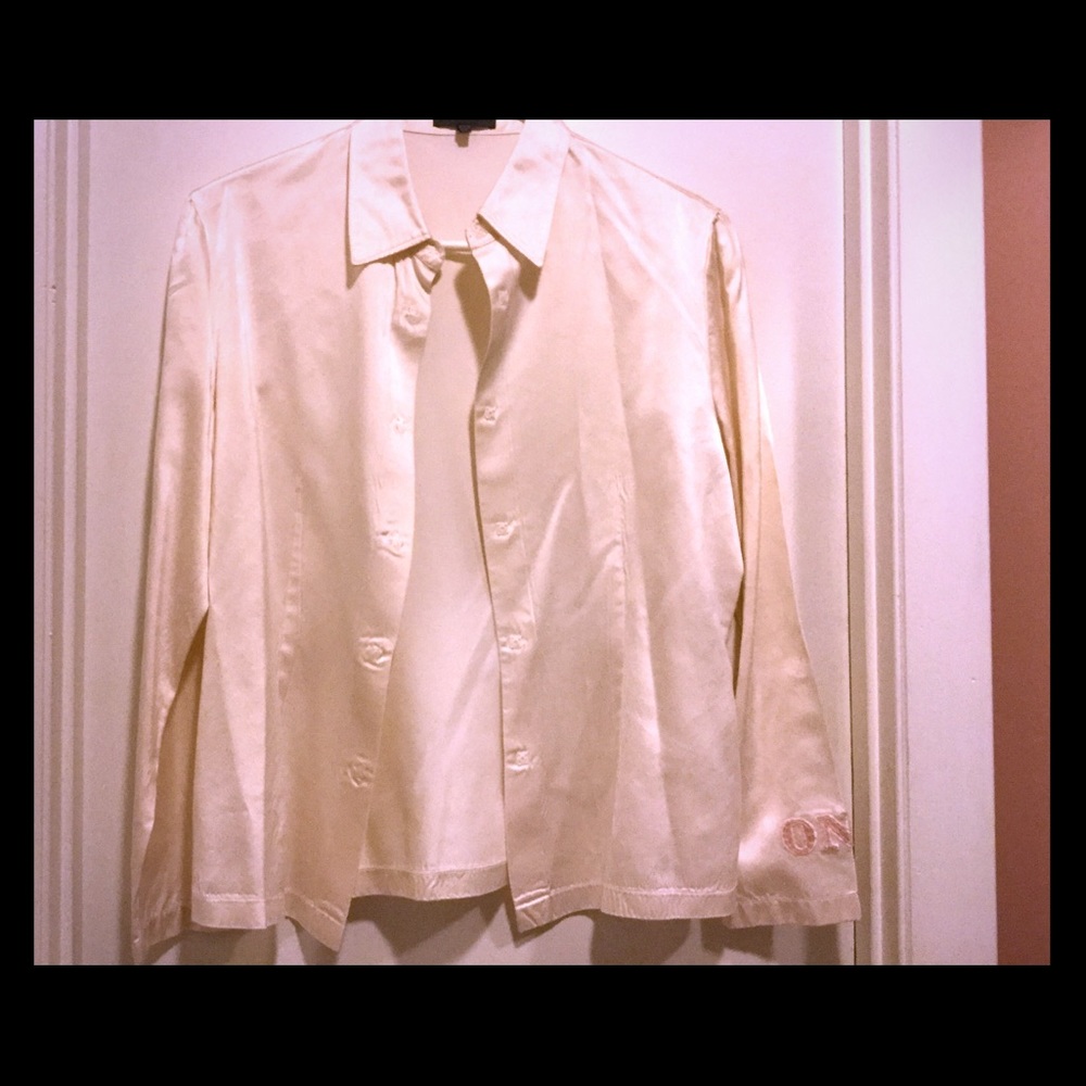 Iceberg Off White Silk Shirt Italian 42